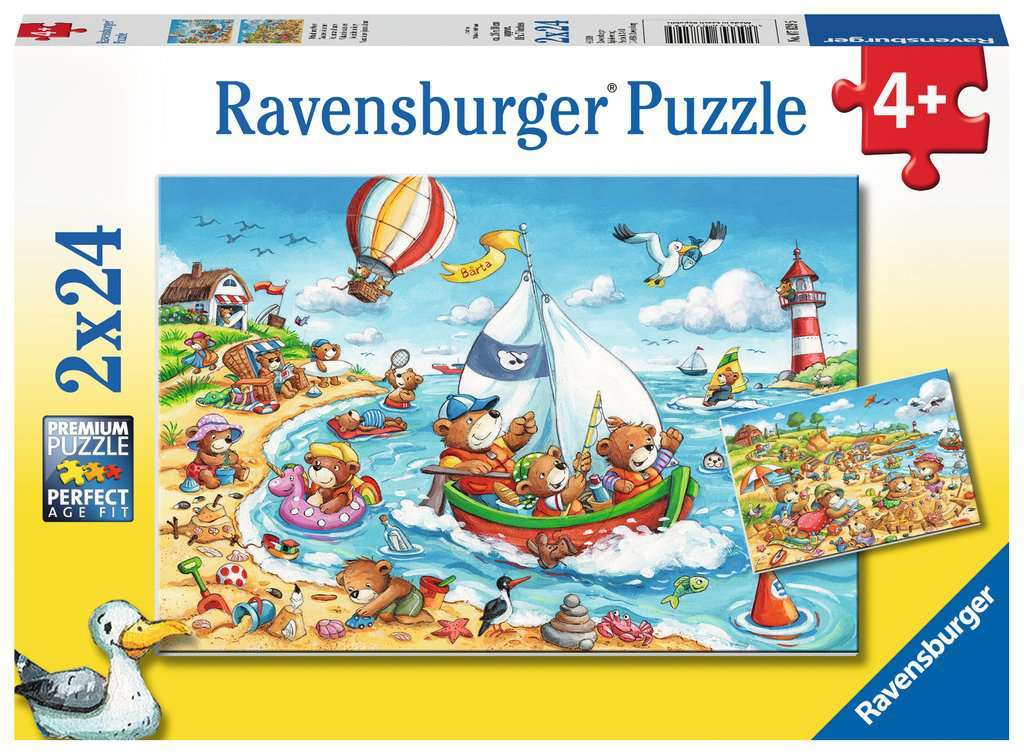 Ravensburger 2x24 Parçalı Puzzle Seaside Holiday-782950