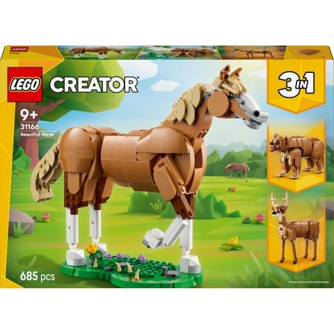 LEGO® Creator 3'ü 1 Arada Güzel At Oyuncak Hayvan Yapım Seti 31166