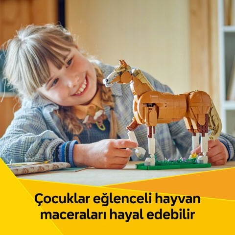 LEGO® Creator 3'ü 1 Arada Güzel At Oyuncak Hayvan Yapım Seti 31166