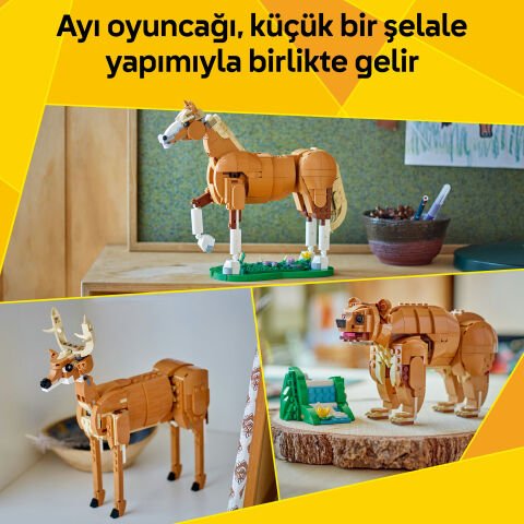 LEGO® Creator 3'ü 1 Arada Güzel At Oyuncak Hayvan Yapım Seti 31166