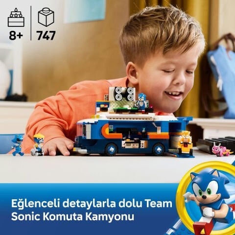 LEGO® Sonic the Hedgehog™ Sonic Takımı Komuta Kamyonu Video Oyunu Oyuncağı 77006