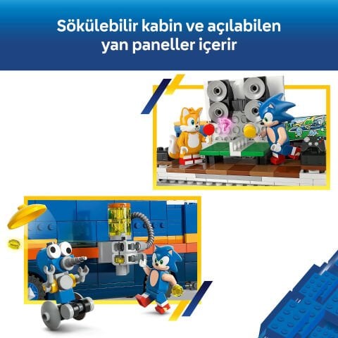 LEGO® Sonic the Hedgehog™ Sonic Takımı Komuta Kamyonu Video Oyunu Oyuncağı 77006