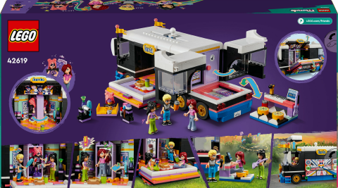 LEGO® Friends Pop Star Müzik Turne Otobüsü 42619