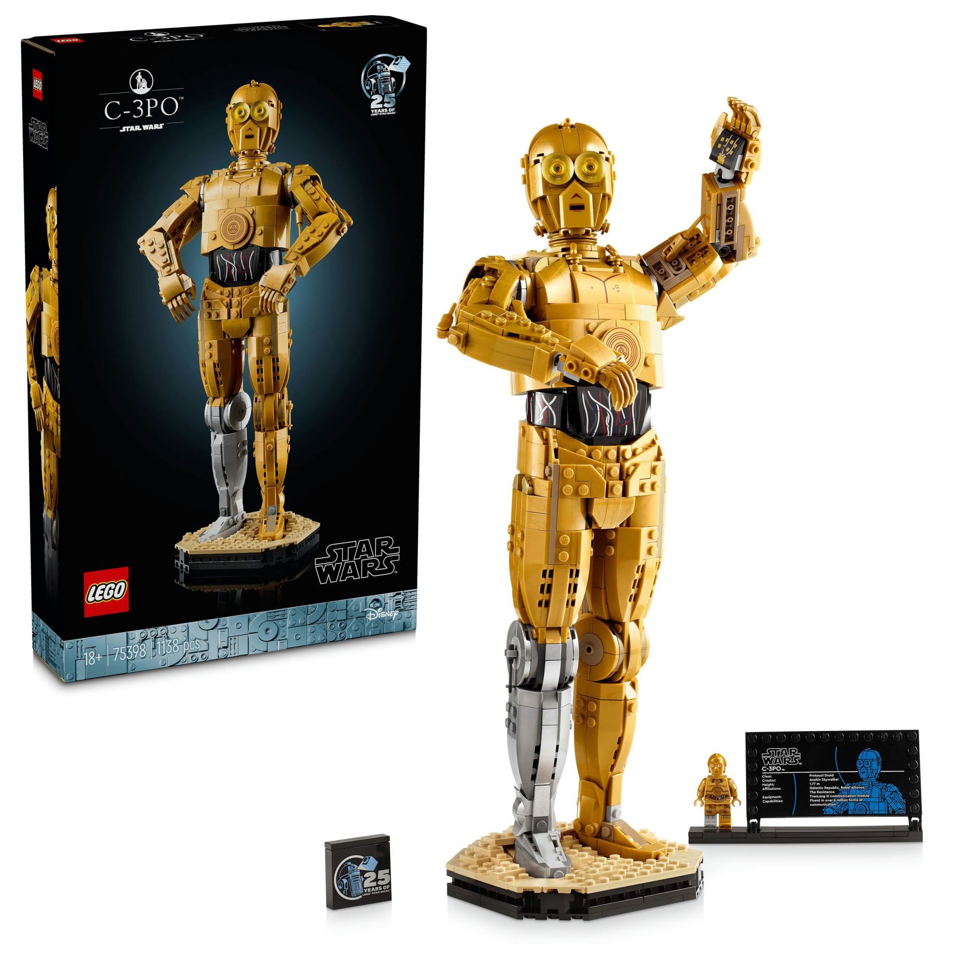 LEGO® Star Wars™ C-3PO™ İnşa Edilebilen Droid Figürü 75398