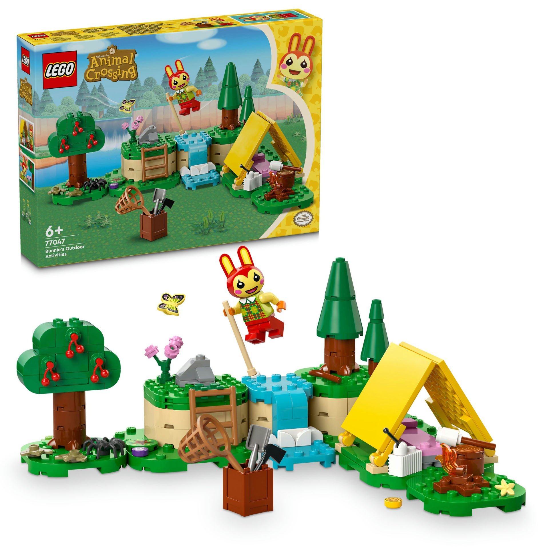 LEGO® Animal Crossing™ Bunnie Açık Hava Aktivitelerinde 77047 - 6 Yaş ve Üzeri Çocuklar için Yaratıcı Oyuncak Yapım Seti