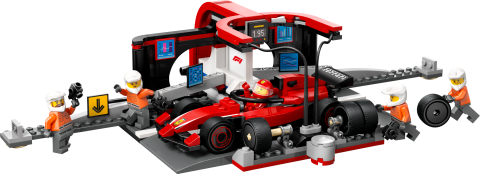 LEGO® City Ferrari Arabalı F1® Pit Stop ve Pit Ekibi Oyuncak Yarış Aracı 60443