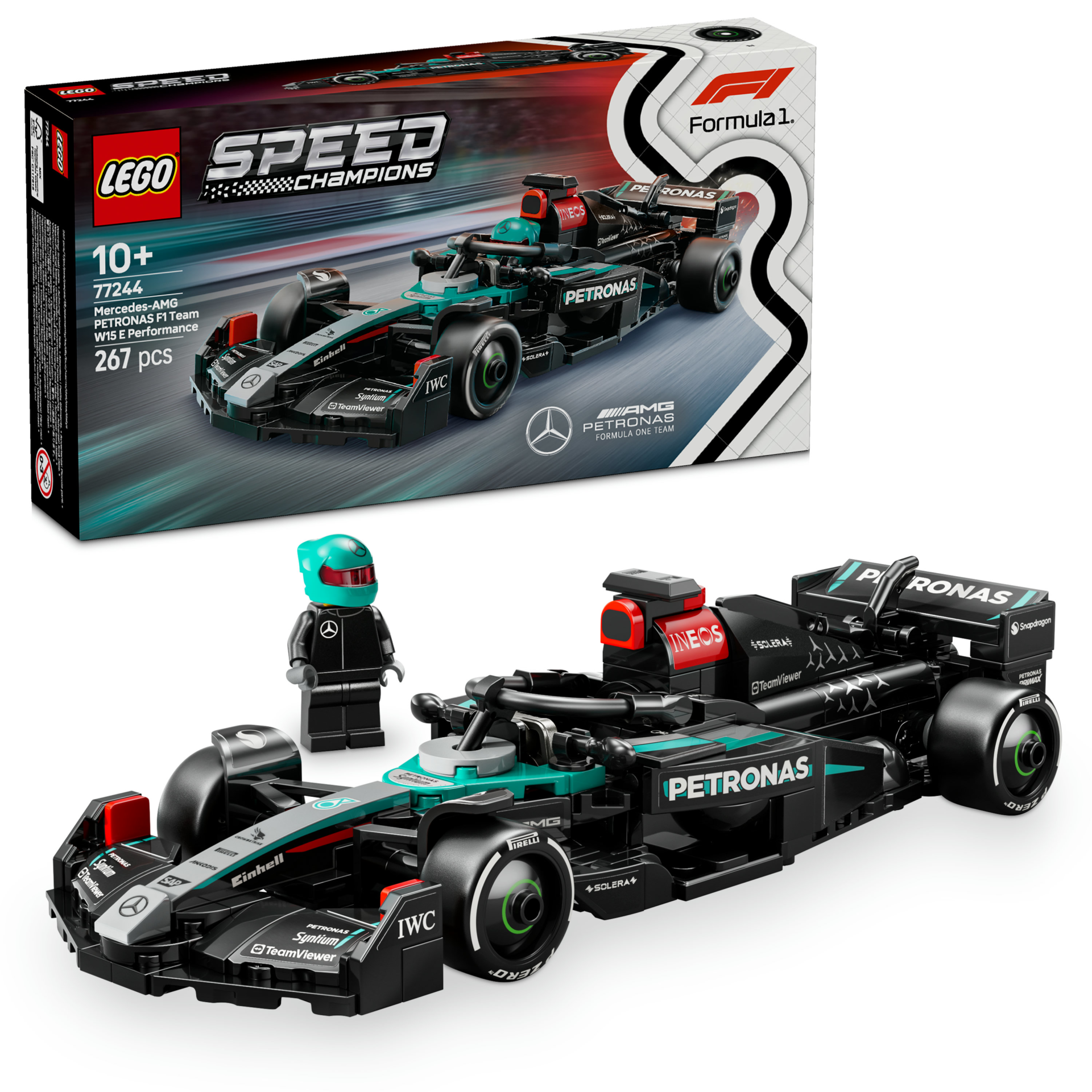 LEGO® Speed Champions Mercedes-AMG F1® W15 Yarış Arabası Oyuncak Araç 77244
