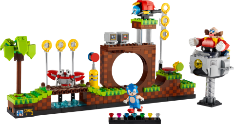LEGO® Ideas Sonic the Hedgehog™ – Yeşil Tepe Bölgesi 21331 - Yetişkinler için Nostaljik Yapım Seti