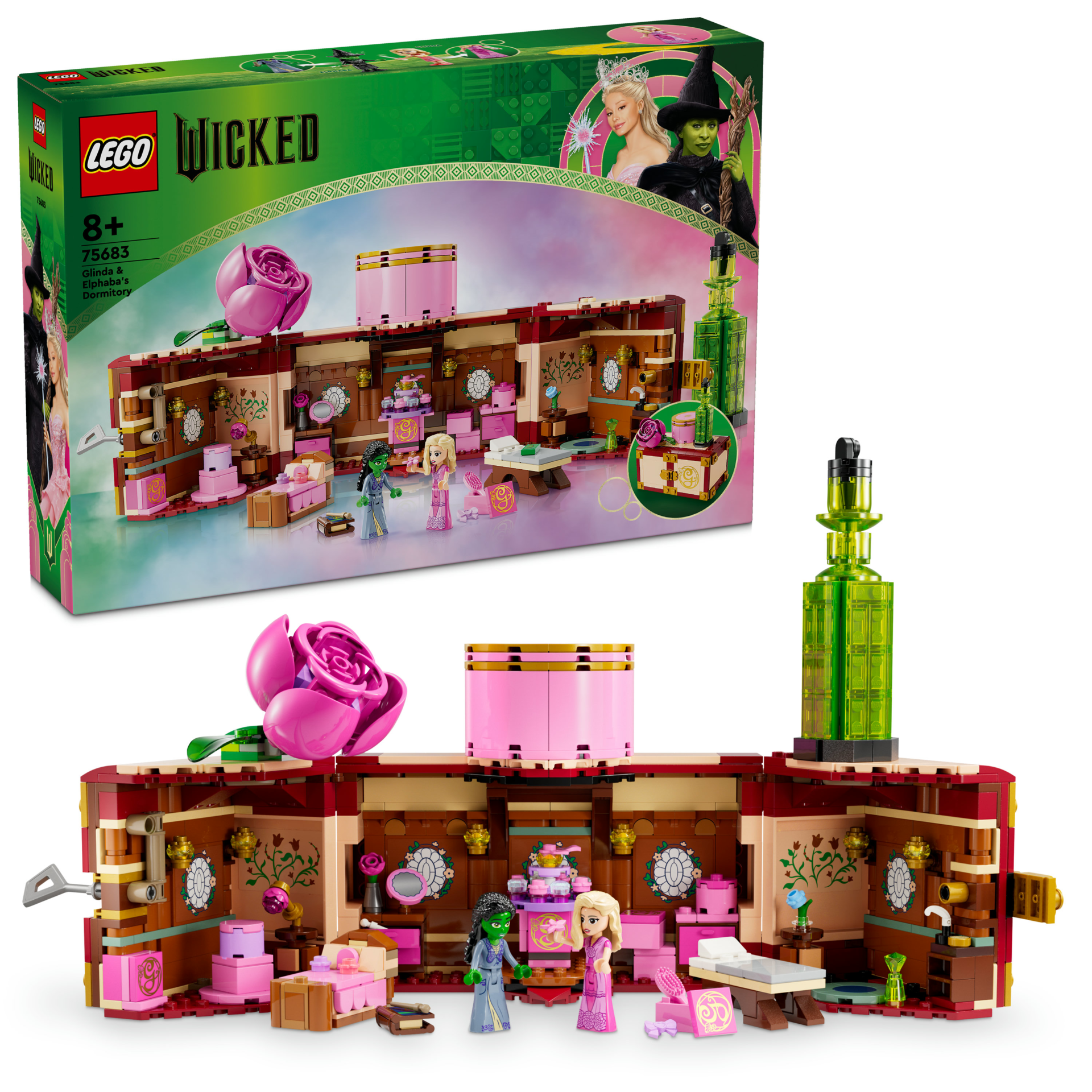 LEGO® Wicked Glinda ve Elphaba’nın Yurdu Koleksiyonluk Oyuncak Modeli 75683