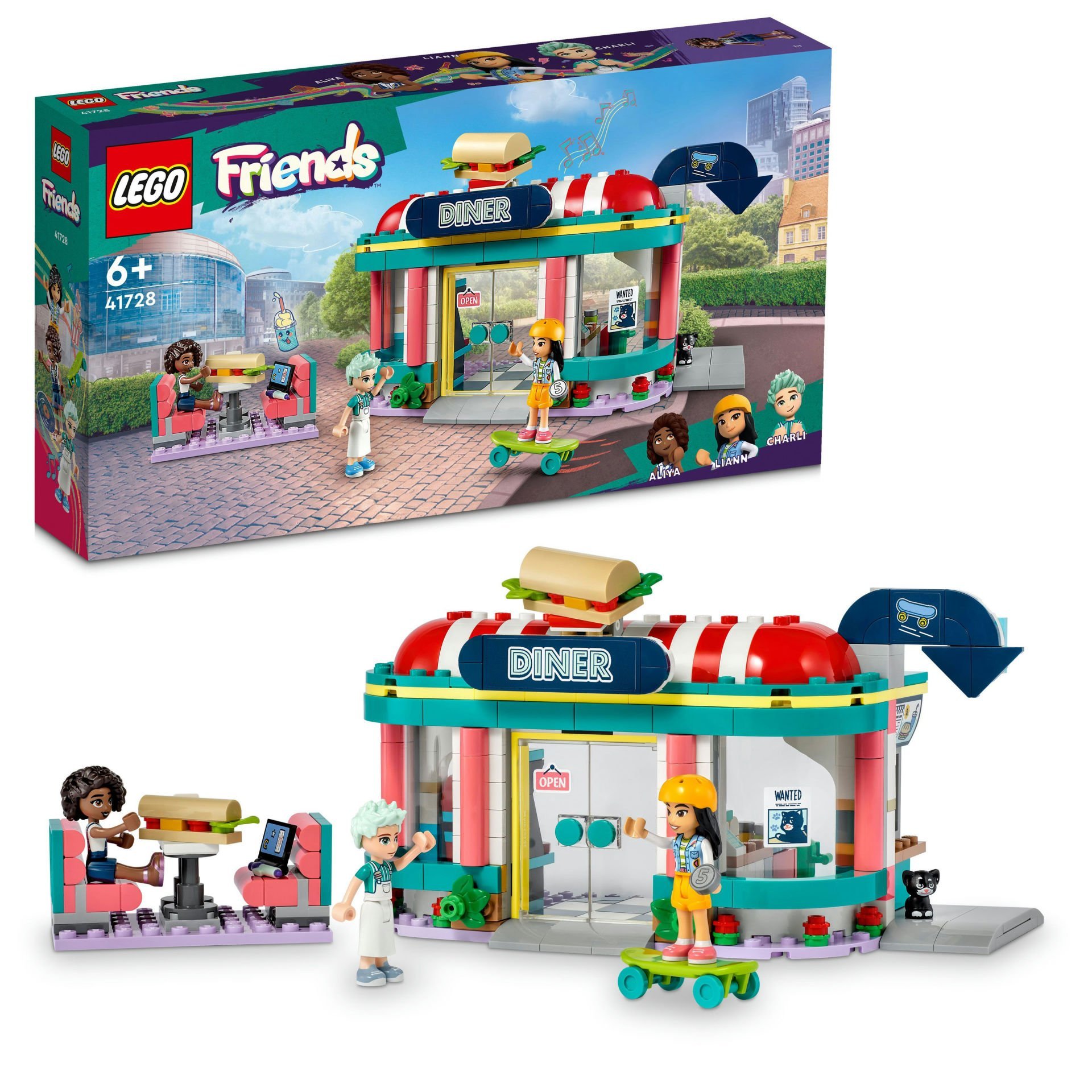 LEGO® Friends Heartlake Şehir Merkezi Restoranı 41728 Oyuncak Yapım Seti
