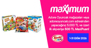 1 – 31 Ekim 2026 tarihleri arasında 500 TL ve üzeri ilk alışverişe 500 TL MaxiPuan Hediye