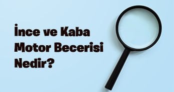 İnce ve Kaba Motor Becerisi Nedir?