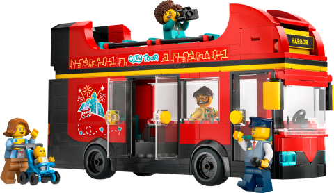 LEGO® City Kırmızı İki Katlı Gezi Otobüsü Oyuncağı 60407