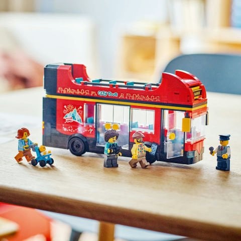 LEGO® City Kırmızı İki Katlı Gezi Otobüsü Oyuncağı 60407