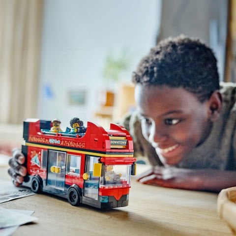 LEGO® City Kırmızı İki Katlı Gezi Otobüsü Oyuncağı 60407