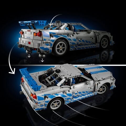 LEGO® Technic™ Daha Hızlı Daha Öfkeli Nissan Skyline GT-R (R34) Araba Modeli Seti 42210