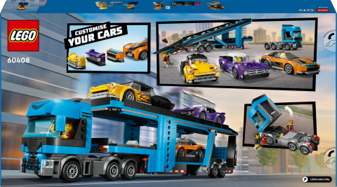 LEGO® City Spor Arabalı Araç Taşıma Kamyonu 60408