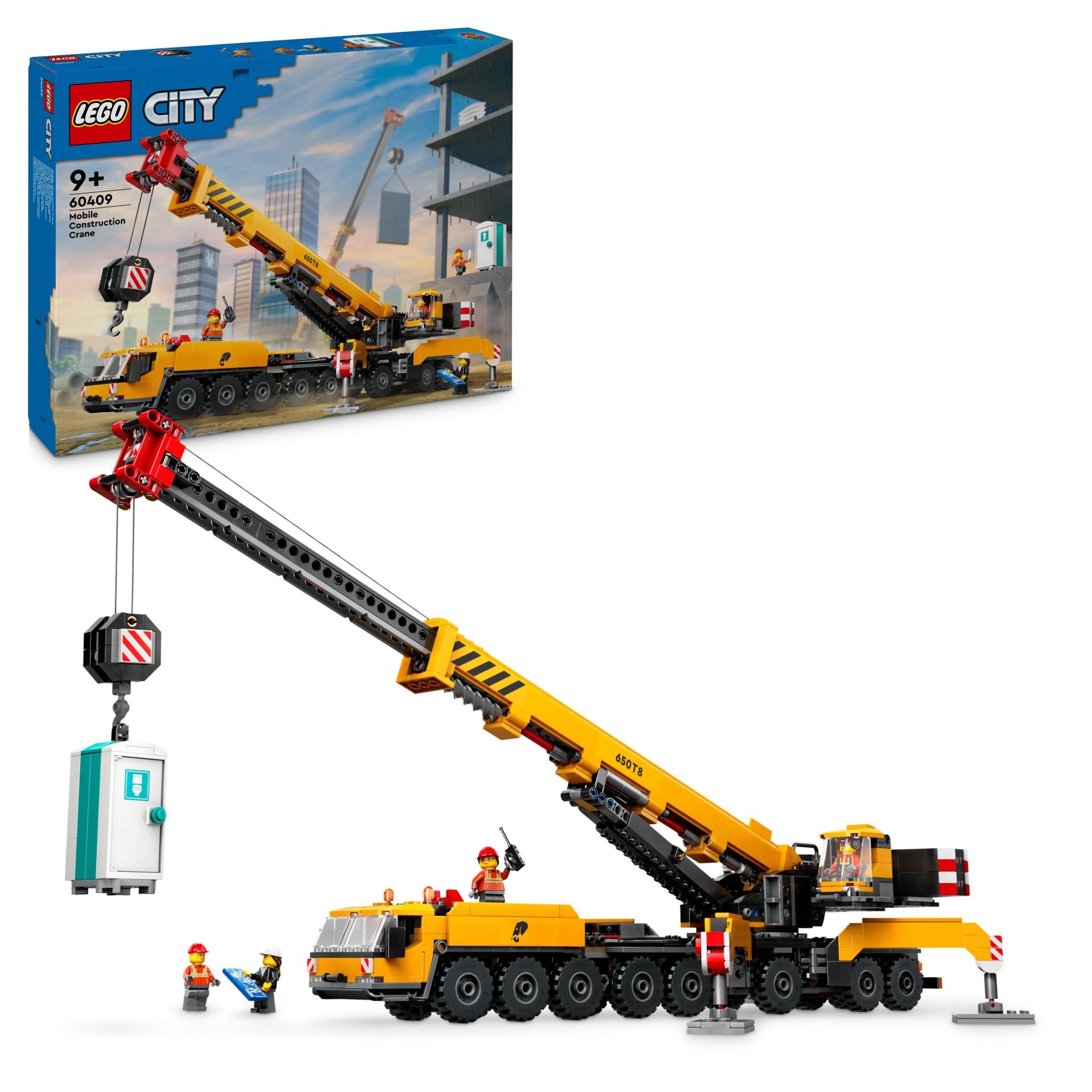 LEGO® City  Sarı Mobil İnşaat Vinci Oyuncak Seti 60409