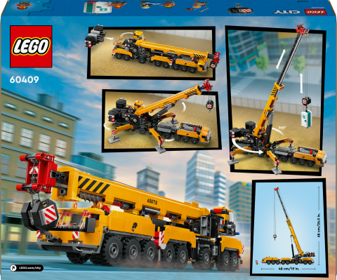 LEGO® City  Sarı Mobil İnşaat Vinci Oyuncak Seti 60409