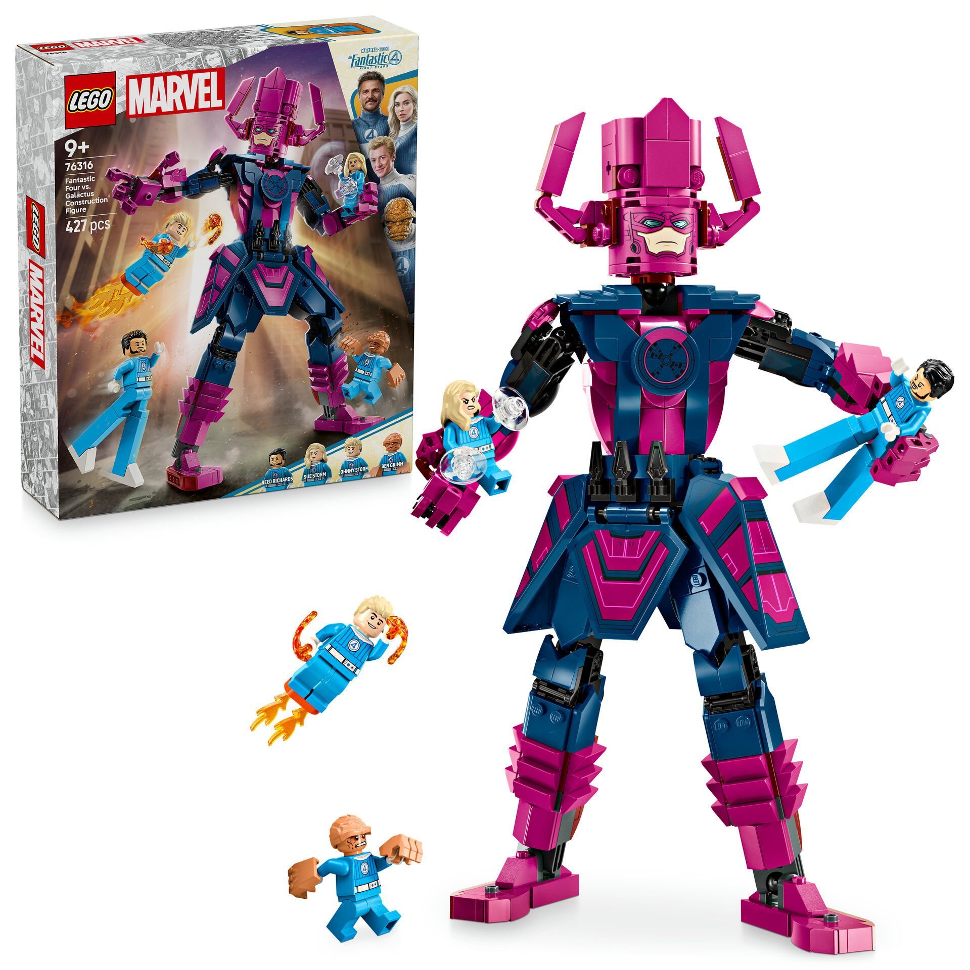LEGO® ǀ Marvel Fantastik Dörtlü, Galactus Yapım Figürüne Karşı 76316
