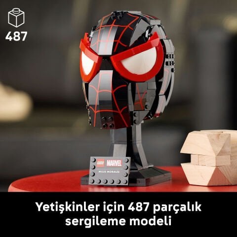 LEGO® ǀ Marvel Miles Morales'in Maskesi Yetişkinler için Koleksiyonluk Yapım Seti 76329