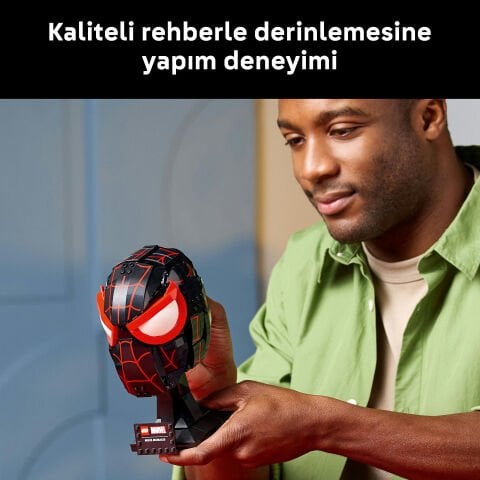 LEGO® ǀ Marvel Miles Morales'in Maskesi Yetişkinler için Koleksiyonluk Yapım Seti 76329