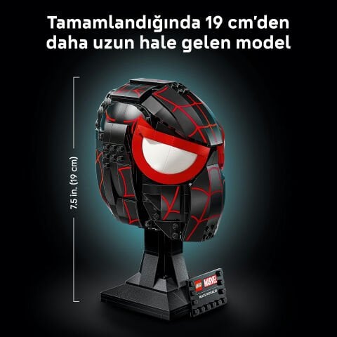LEGO® ǀ Marvel Miles Morales'in Maskesi Yetişkinler için Koleksiyonluk Yapım Seti 76329
