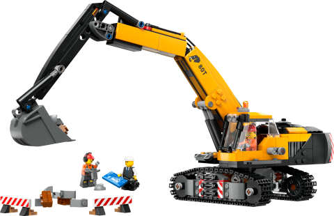 LEGO® City Sarı İnşaat Ekskavatörü Oyuncak Kazıcı 60420