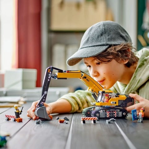LEGO® City Sarı İnşaat Ekskavatörü Oyuncak Kazıcı 60420