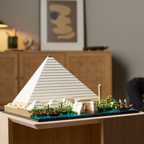 LEGO® Architecture Mimari Simgeler Koleksiyonu: Keops Piramidi 21058 - Yetişkinler için Koleksiyonluk Model Yapım Seti (1476 Parça)