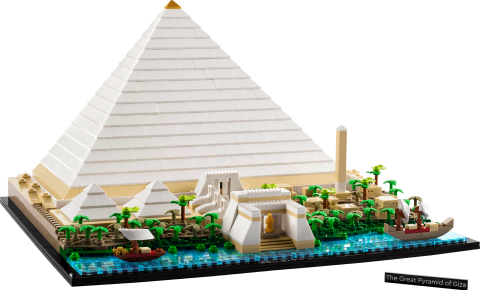 LEGO® Architecture Mimari Simgeler Koleksiyonu: Keops Piramidi 21058 - Yetişkinler için Koleksiyonluk Model Yapım Seti (1476 Parça)