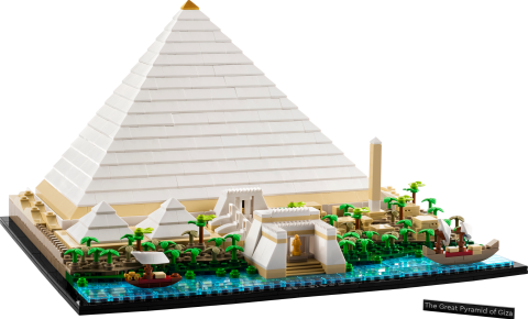 LEGO® Architecture Mimari Simgeler Koleksiyonu: Keops Piramidi 21058 - Yetişkinler için Koleksiyonluk Model Yapım Seti (1476 Parça)