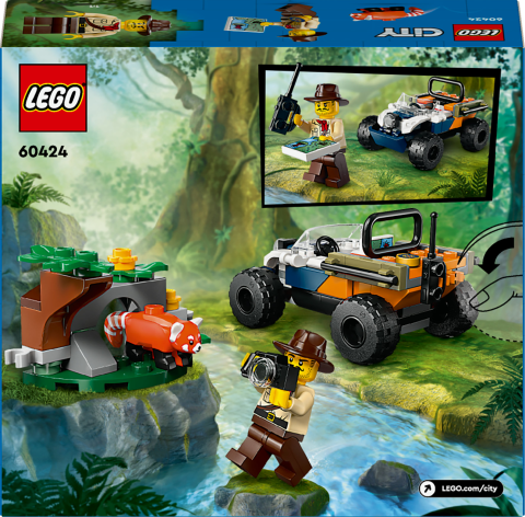 LEGO® City Orman Kaşifinin ATV’li Kırmızı Panda Görevi Seti 60424