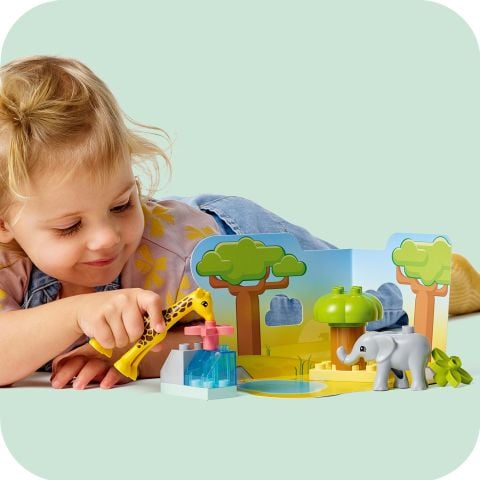 LEGO® DUPLO® Vahşi Afrika Hayvanları 10971 - 2 Yaş ve Üzeri Çocuklar için Safari Hayvanları Oyuncak Yapım Seti (10 Parça)