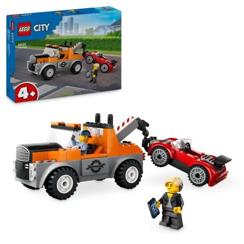 LEGO® City Çekici Kamyon ve Spor Araba Tamiri Oyun Seti 60435