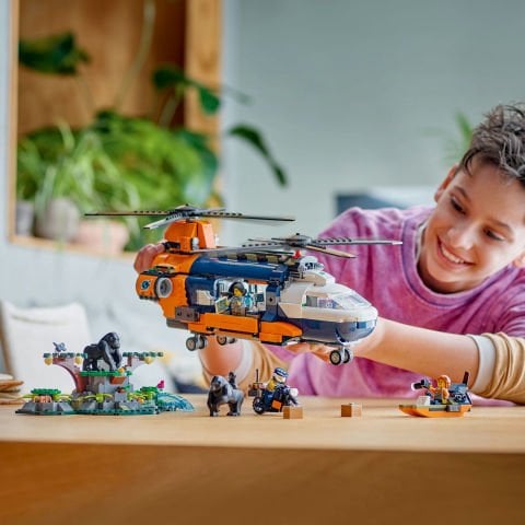 LEGO® City Orman Kaşifinin Helikopteri Kamp Yerinde Seti 60437