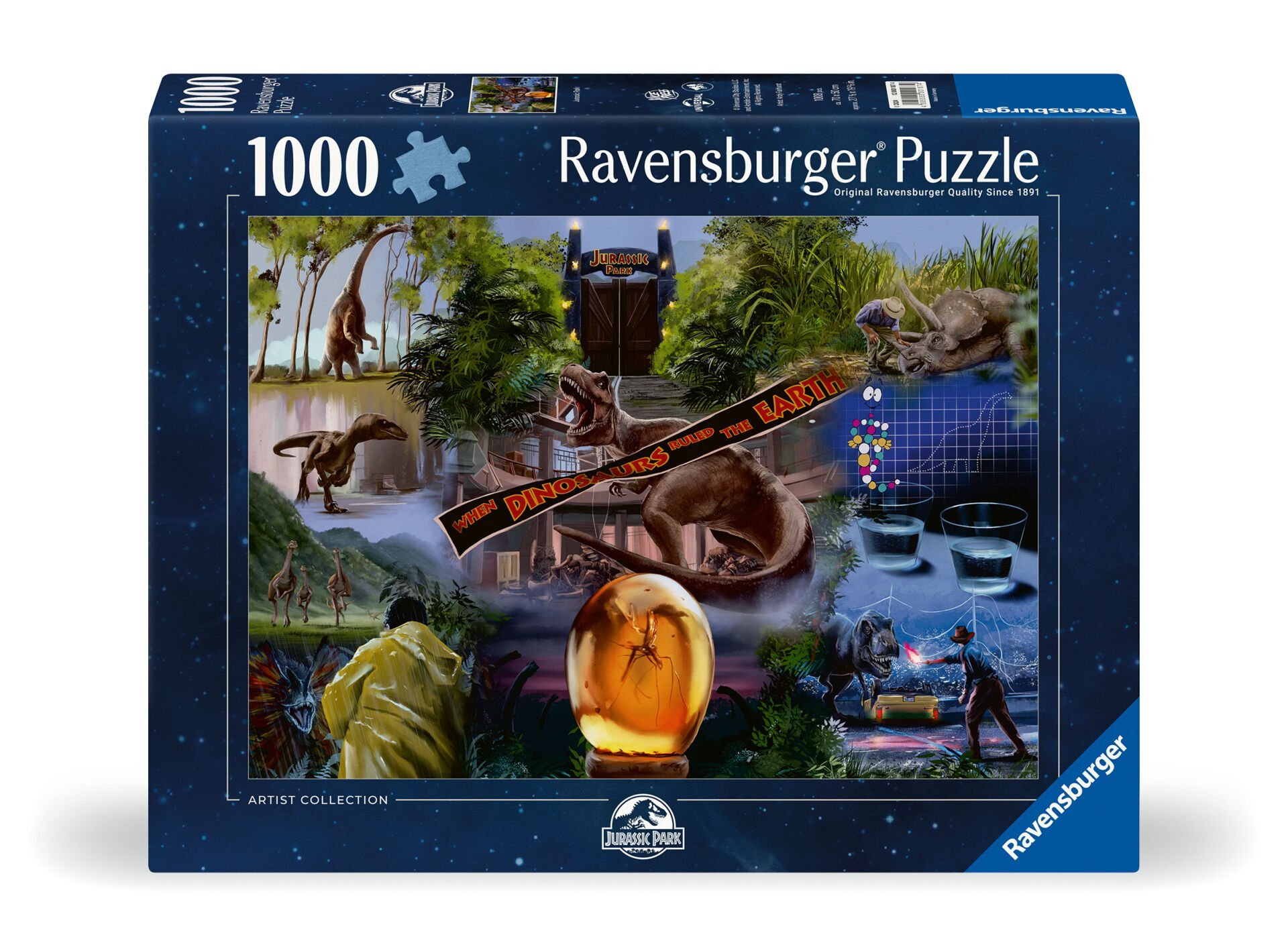 1000 Parça Puzzlezle Jurassic Park