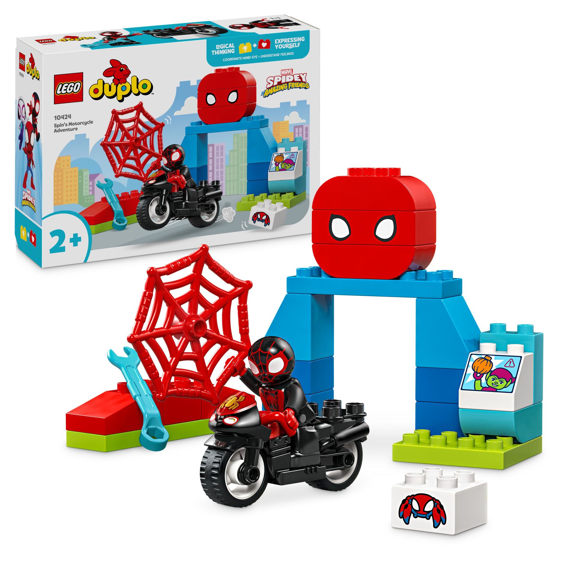 LEGO® DUPLO® Marvel Spin’in Motosiklet Macerası Seti 10424