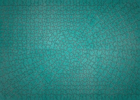 736 Parça Puzzle Krypt Metalik Mint