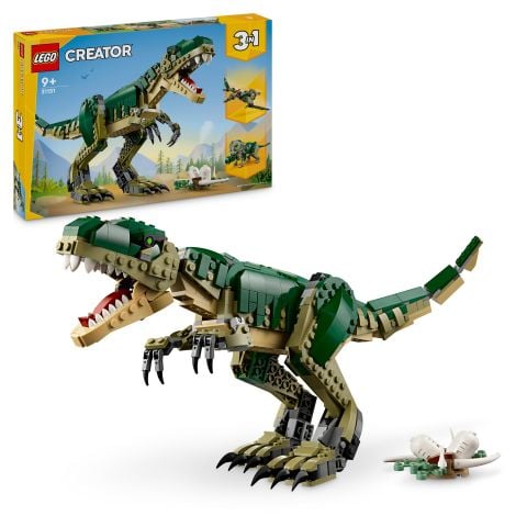 LEGO® Creator 3’ü 1 Arada T. rex, Çocuklar için Dinozor Oyuncağı 31151
