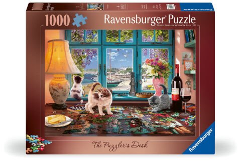 1000 Parça Puzzle Tutkununun Masası