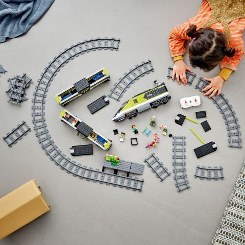 LEGO® City Ekspres Yolcu Treni 60337 - 7 Yaş ve Üzeri Çocuklar için Powered Up Teknolojili Oyuncak Tren Yapım Seti