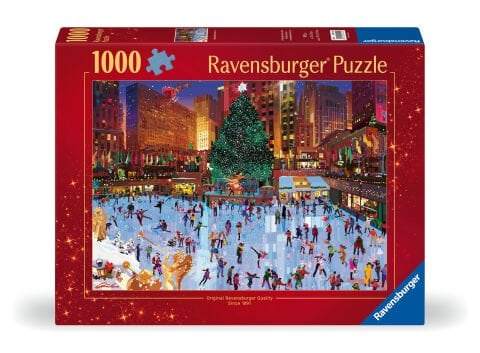 1000 Parça Puzzle Noel Akşamı Buz Pateni
