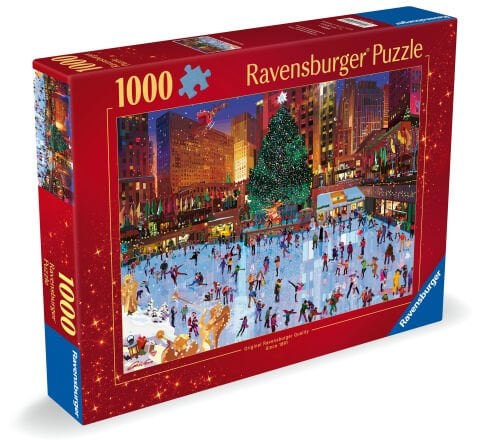1000 Parça Puzzle Noel Akşamı Buz Pateni