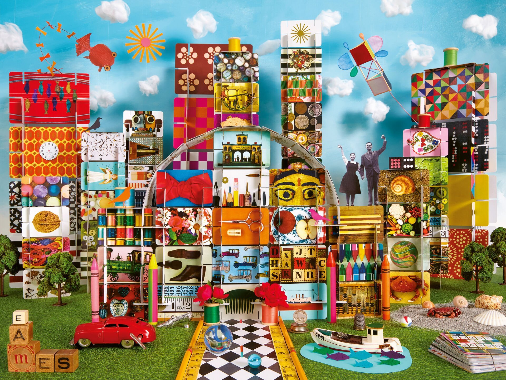 1500p Puzzle Eames Kart Evi Fantastik