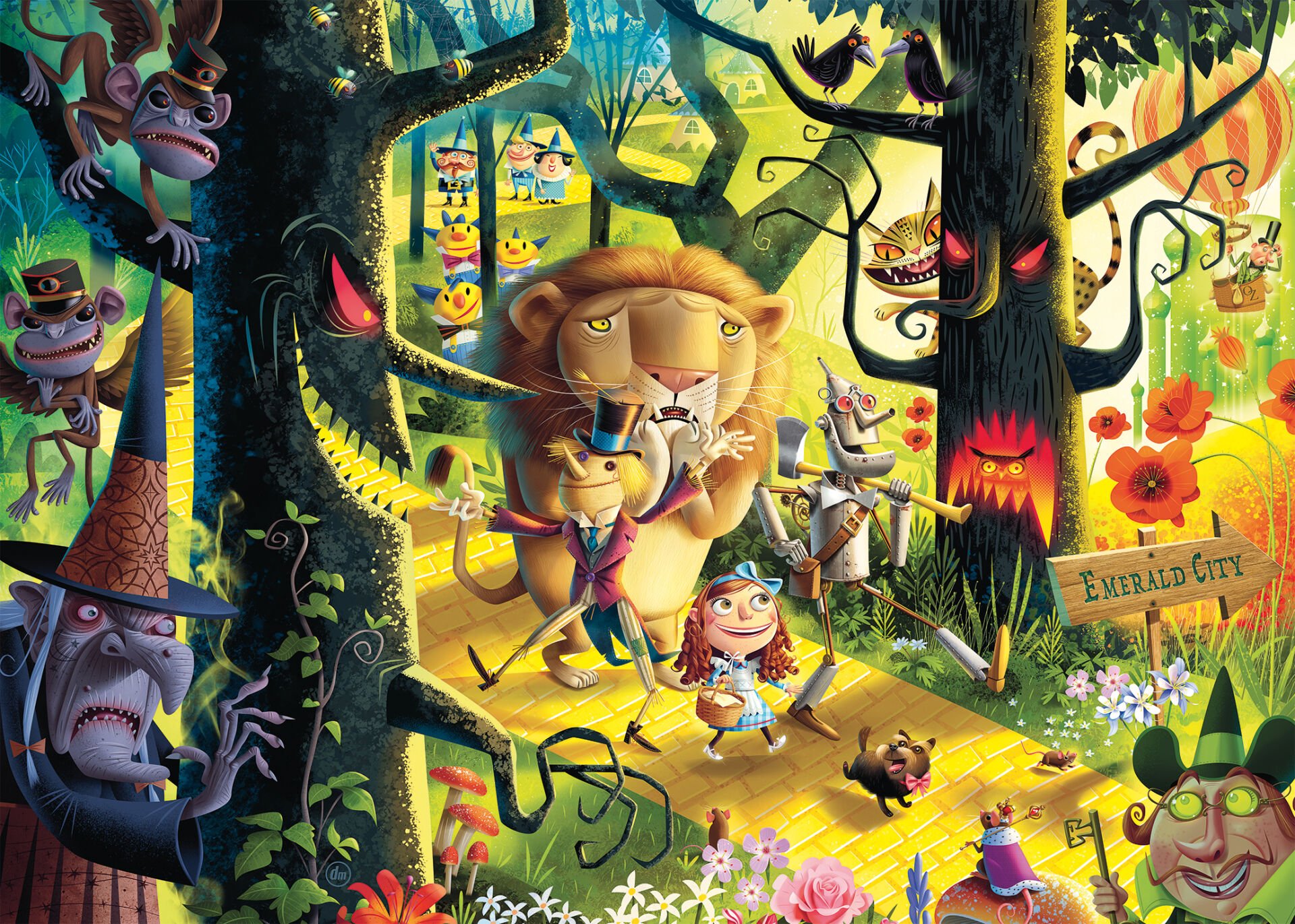 1000 Parça Puzzle Oz Büyücüsü