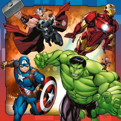 Ravensburger 3x49 Parçalı Puzzle Avengers-080403