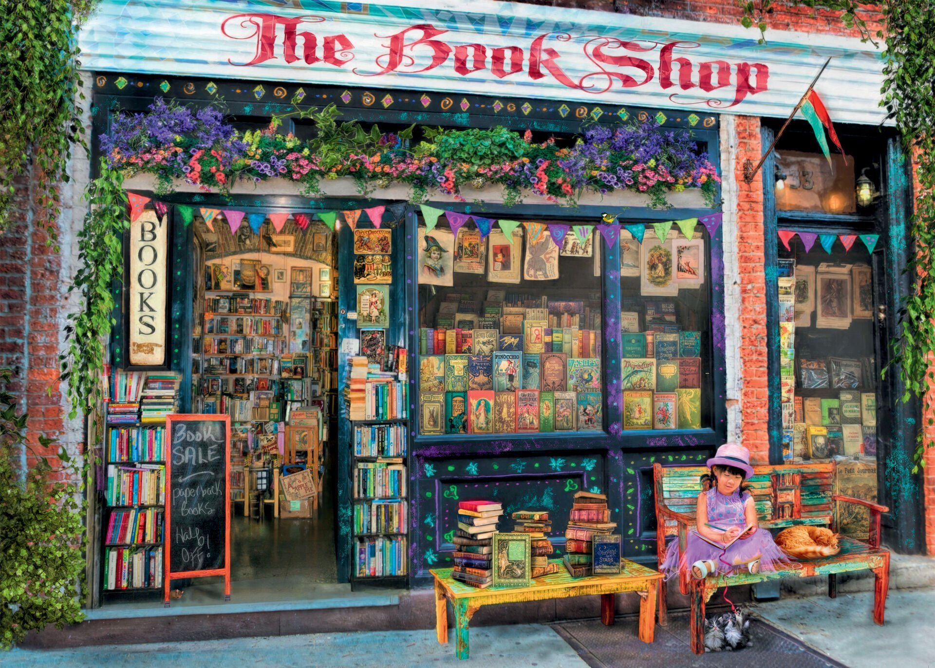 1000p Puzzle Kitapçı