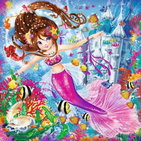 Ravensburger 3x49 Parçalı Puzzle Walt Disney Deniz Kızı-080632
