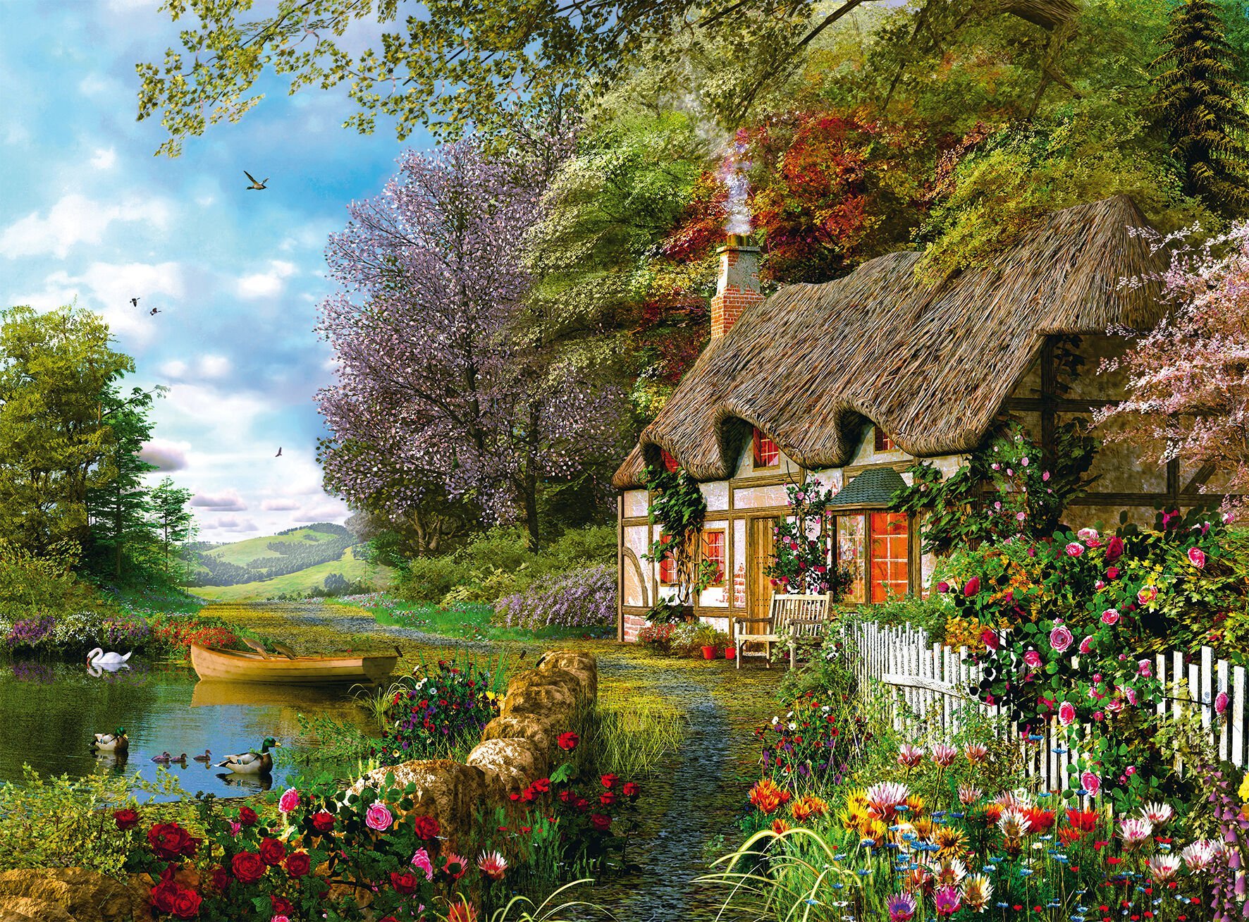 1500p Puzzle Köy Evi